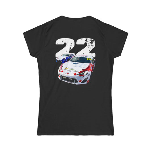 Operation Motorsport Women’s Softstyle Tee –  "22 Pitcrew RoR Race Cars"